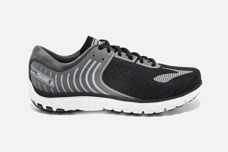 Brooks PureFlow 6 Mens UK - Road Running Shoes - Black/Grey 13-ZJSWHM